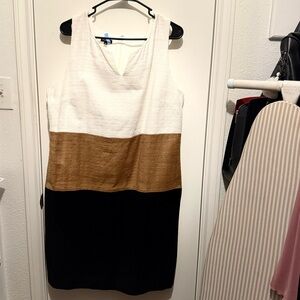 Talbots Elegant Tri color Dress